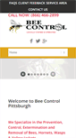 Mobile Screenshot of beecontrolpittsburgh.com