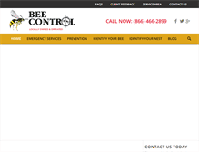 Tablet Screenshot of beecontrolpittsburgh.com